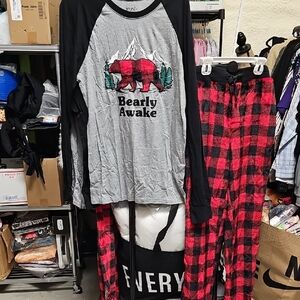 Nwt Unisex Bearly Awake Pajama Set #12